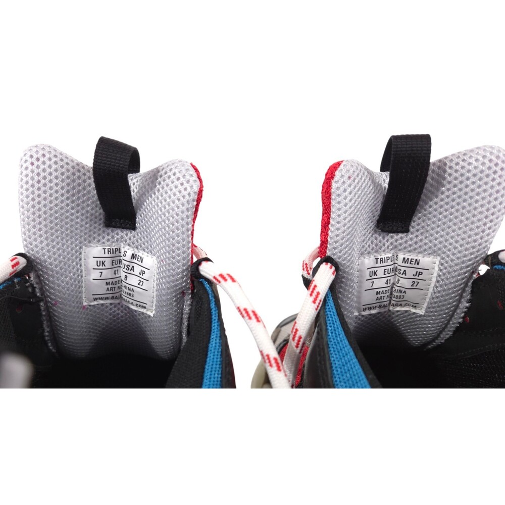 Balenciaga Triple S Sneakers US 8 EU 41 Mens Blue Red Gray $1100 - Picture 10 of 14